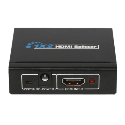 HDCVT 1-2 HDMI 4k Splitter with Edid Features: - 1 x 2 HDMI Splitter distributes 1 HDMI Source to 2 HDMI Displays simultaneously - It offers HD Video Solution for Super Market, Shopping Mall, HDTV / STB / DVD / Projector / DVR factory, Data Control Center, Information Distribution, Conference Room Presentation, Education and Training, Corporation Showroom, Luxurious House. Specifications: - 1 HDMI Input Signal Split to 2 HDMI Sink Devices - HDCP 1.4 Protocol Compliant - 3D HDMI 1.4a Video Format Support - 3D Video Support including Frame Packing for all 3D formats up to a 297MHz TMDS Clock - Support Display Resolutions up to 4K x 2K@30Hz - 1080P@120Hz, and 1080P 3D@60Hz - Support Deep Color 30bit, 36bit, 48bit per Pixel - Digital Audio Format, as DTS-HD / Dolby-True-HD / LPCM 7.1 / DTS / Dolby-AC3 / DSD What's in the box HDCVT 1-2 HDMI 4k Splitter with EDID
