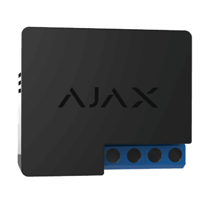 AJAX WallSwitch Black Wireless 220VAC Power Relay 197649-13-BL1