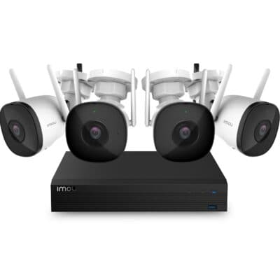 IMOU 8 Channel 4 Camera Kit Bullet 2 Colour Night Vision (KIT/NVR1108HS-W-S2)
