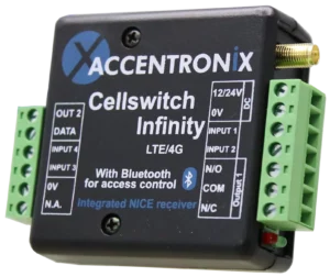 Accentronix CELLSWITCH INFINITY LTE/4G with Bluetooth for Access Control - RSEC - Security Equipment Centre