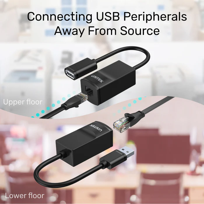 Unitek USB Extender Over Cat 5/ Cat 5e