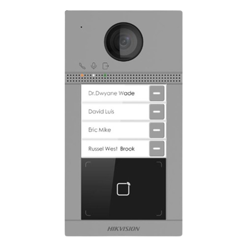 Hikvision DS-KV8413-WME1(B) 4 Button Metal Villa Door Station - RSEC - Security Equipment Centre