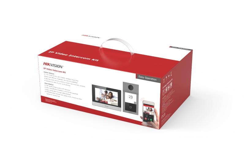 Hikvision DS-KIS604-P IP Video Intercom Kit (no POE)- RSEC - Security Equipment Centre