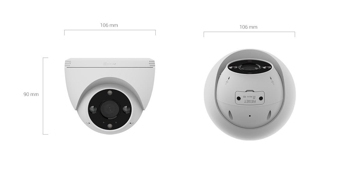 EZVIZ H4 2K Dome Wi-Fi Smart Home Camera
