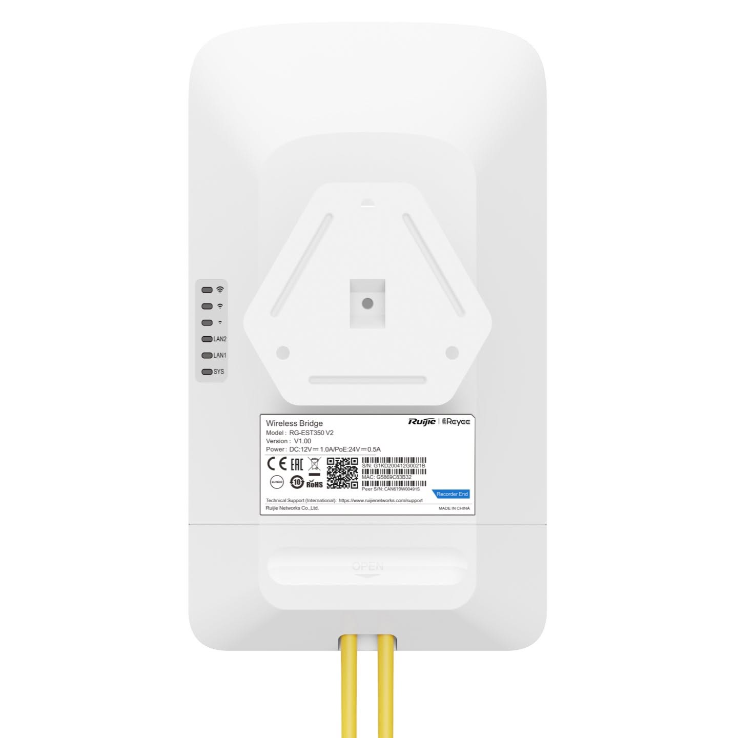REYEE 5GHz AC 15dBi Outdoor WiFi Bridge (Pair) 5KM