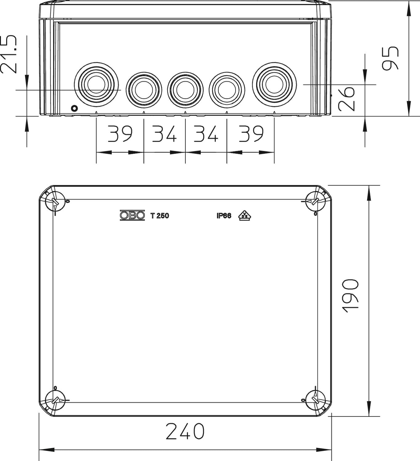 T250 Junction Box Open