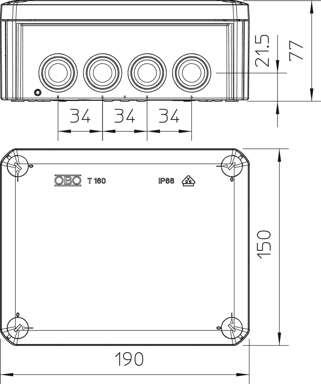 T160 Junction Box Open
