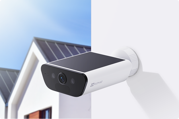 EZVIZ CB5 4K Built-In Solar Panel Battery AI Human Detection Camera