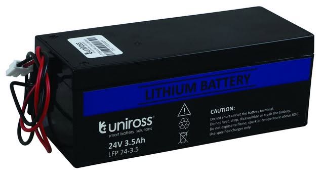 Uniross 24V 3.5Ah Lithium Battery
