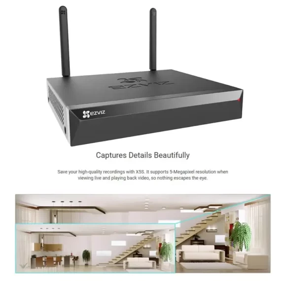 EZVIZ 8 Channel NVR (No HDD) CS-X5S-R100-8W