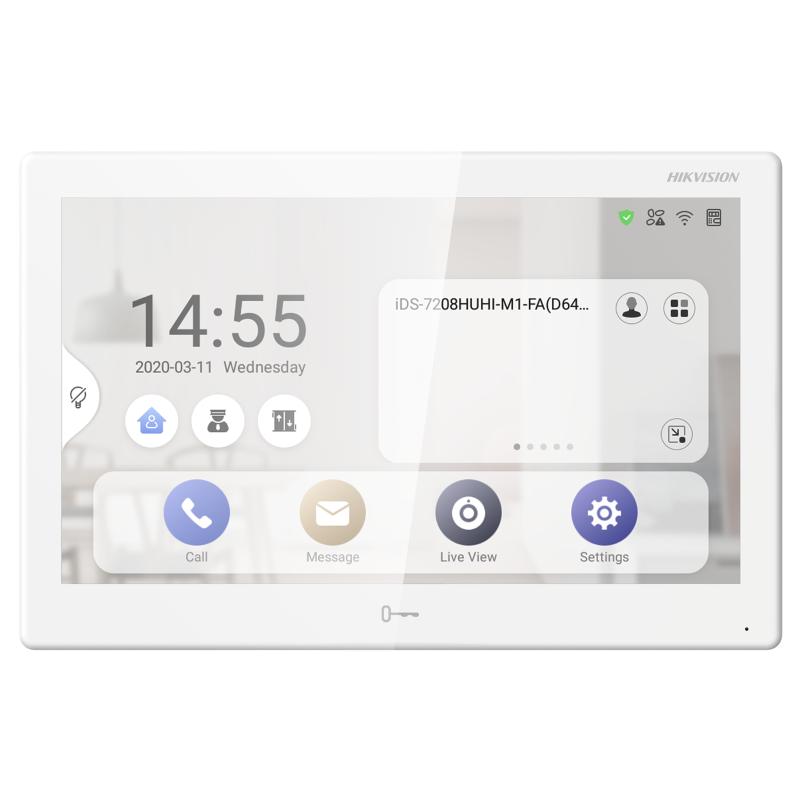 Hikvision DS-KH9510-WTE1 10-Inch Touch Screen Video Intercom Monitor
