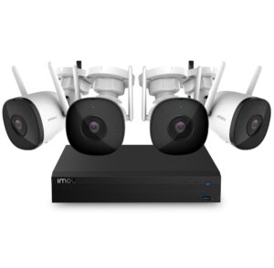 IMOU 8 Channel 4 Camera Kit Bullet 2 Colour Night Vision (KIT/NVR1108HS-W-S2)