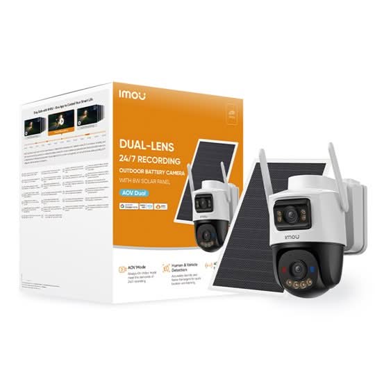 IMOU AOV Dual Lens 10MP 4G & Wi-Fi PT Battery Camera Kit (IPC-SA70F-10M0T2)