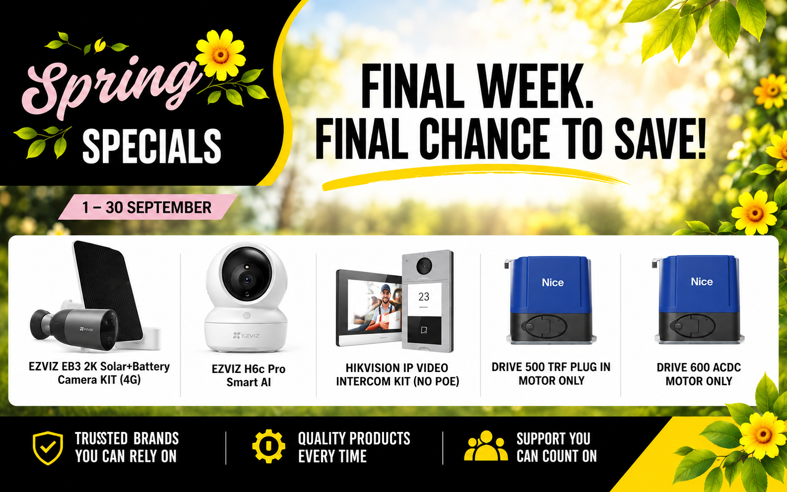 Final September Spring Specials RSEC September Spring Specials promotion